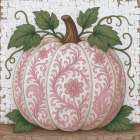 Floral Pumpkin for Fall Art Print