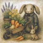Carrot Patch Picks Art Print