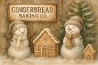 Gingerbread Baking Co. Art Print