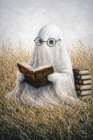 Ghost Reader Art Print