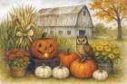 Fall at the Barn Art Print