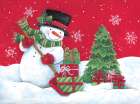 Scooping up Christmas Presents Art Print