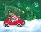 Bringing Home the Christmas Tree Art Print