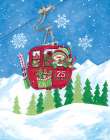 X-Mas 25 Ski Lift Art Print