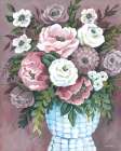 Mauve Medley Bouquet Art Print