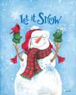 Let It Snow Snowman Art Print