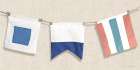 Nautical Flags III Art Print