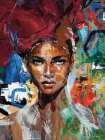 Graffiti Lady Art Print