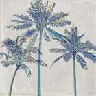 Blue Palms Art Print