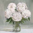 Peony Blooms Arrangement Art Deco Print