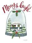 Merry and Bright Camper Art Print