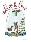 Peace and Love Deer Art Print