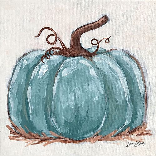 Pumpkin Close-Up III Art Print