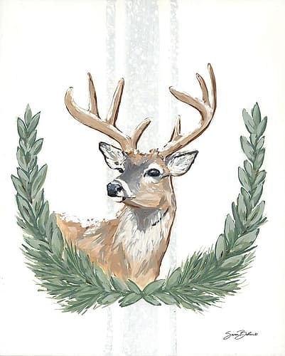 Arctic Winter Deer Art Print