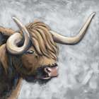 Hyde the Highland Art Print