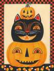 Cat and Jack Olanterns Stack Art Print