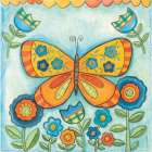 Spring Floral Butterfly Art Print