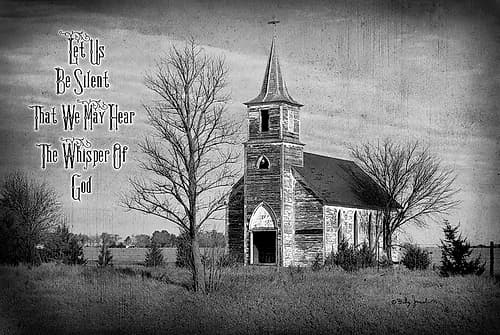 Let Us be Silent Landscape Print