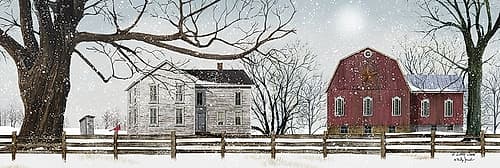 A Little Snow Art Print