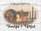Grateful-Thankful and Blessed Art Print
