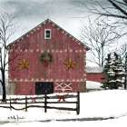 The Christmas Barn II Landscape Print
