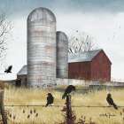 Fall Gathering II Art Print