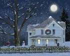 Christmas at Grandmas House Art Print