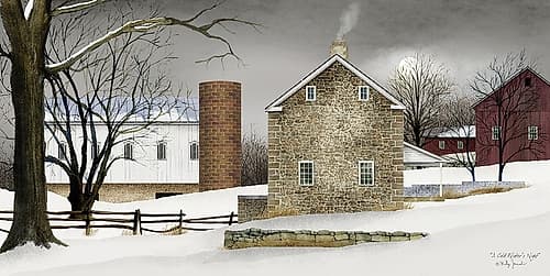 A Cold Winters Night Art Print