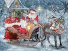 Santas Little Helper Art Print
