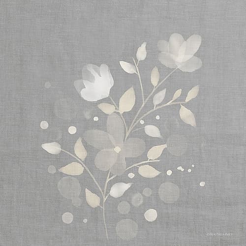 Flower Bunch on Linen I Art Print
