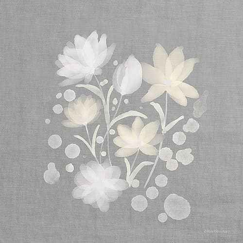 Flower Bunch on Linen II Art Print