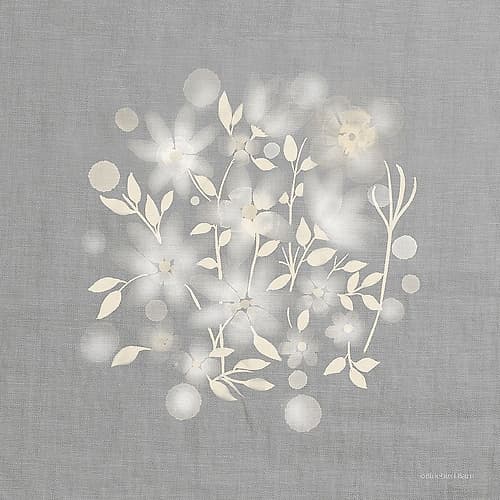 Flower Bunch on Linen III Art Print
