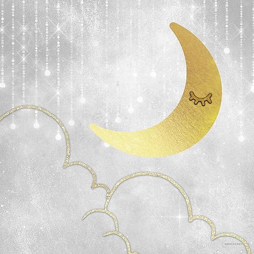Gold Moon Kids Print