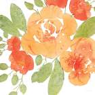 Peachy Floral II Art Print