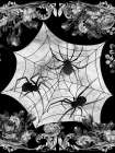 Halloween Spiders Art Print