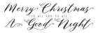 Merry Christmas to All Art Print