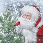 Santas Feathered Friends Art Print