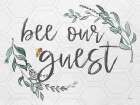 Bee Our Guest Art Print
