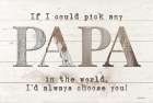 Papa - Id Pick You Art Print