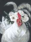 Floral Rooster Art Print