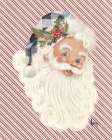 Retro Santa Art Print by Ashley Bradley