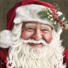 Jolly St. Nick Art Print by Ashley Bradley