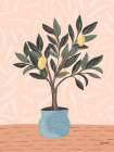 Pastel Lemon Tree I Art Print