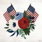 Americana Floral Art Print