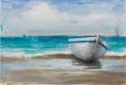 Boat on the Shore Art Print