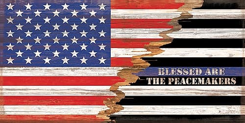 Blessed are the Peacemakers Art Deco Print