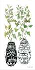 Mud Cloth Vase IV Botanical Print