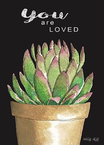 You Are Loved Cactus Inspirational Print