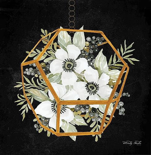 Gold Geometric Hexagon Art Print
