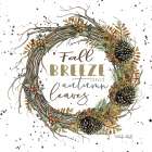 Fall Breeze Wreath Art Print